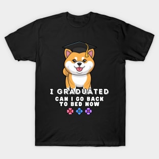 Happy Shiba Inu Graduation T-Shirt